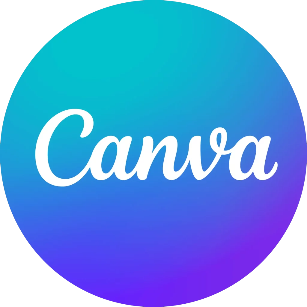 Logo de Canva : Un C stylisé dans un cercle, représentant l'outil de conception graphique en ligne Canva